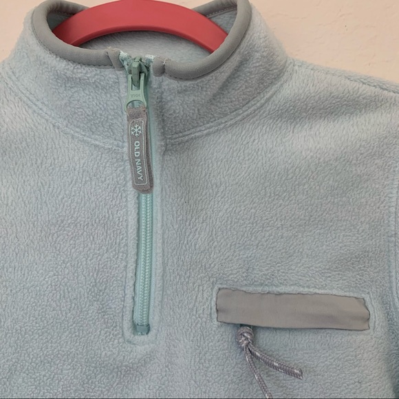 Retro Old Navy fleece quarter zip mint green - Picture 2 of 6